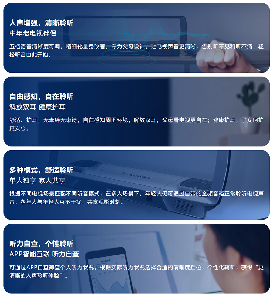 清聽T2電視輔聽音箱特點