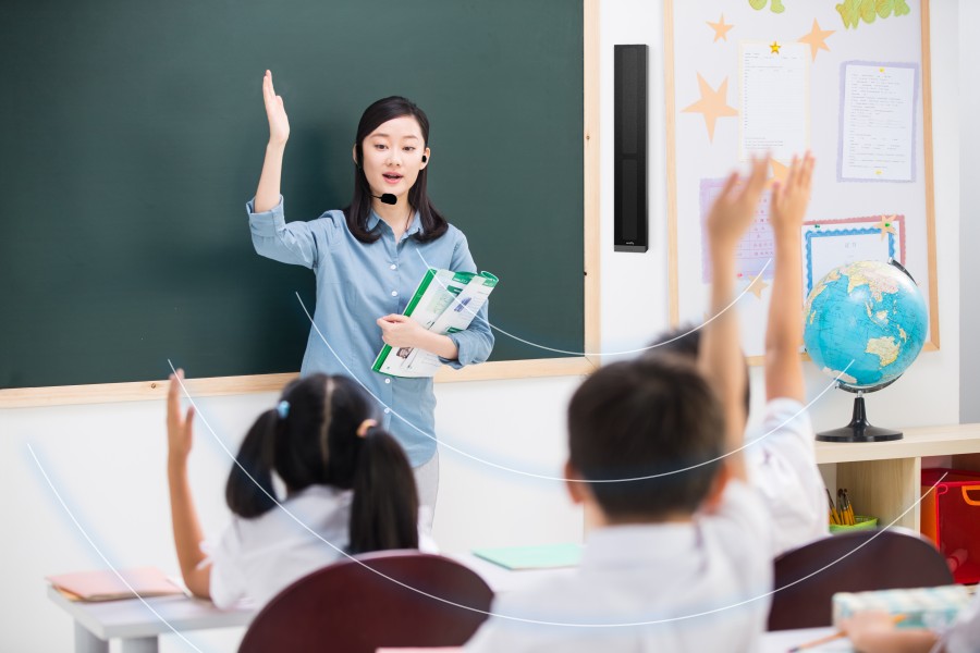 均衡聲場的教室擴音設備