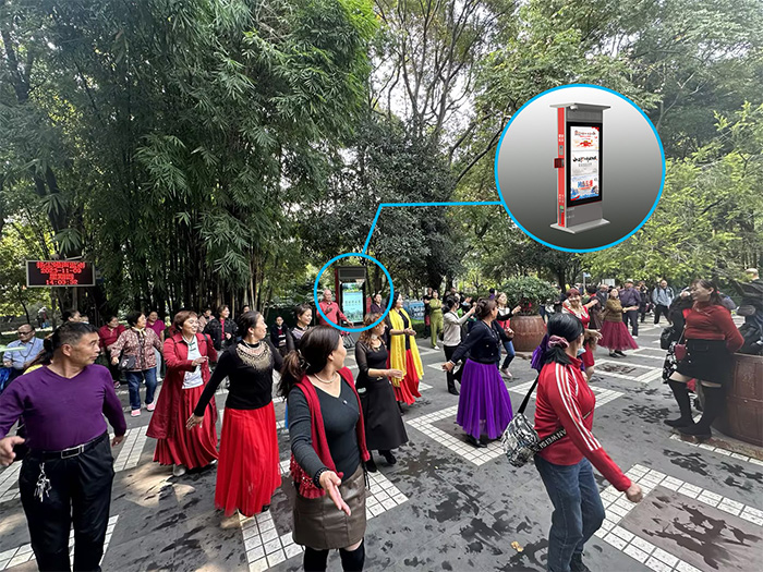 成都人民公園應(yīng)用廣場舞定向音響