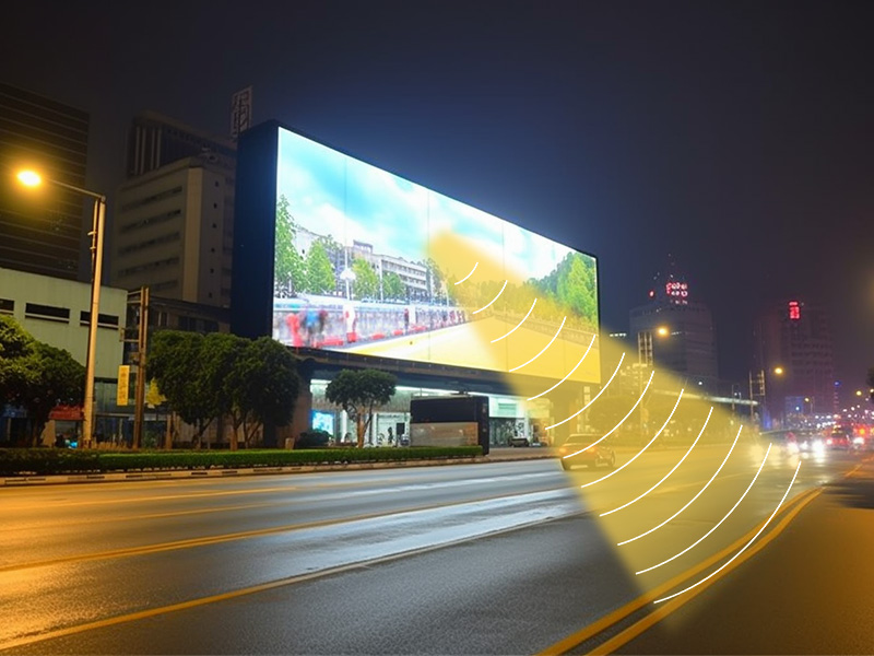 戶(hù)外廣告結(jié)合定向發(fā)聲設(shè)備