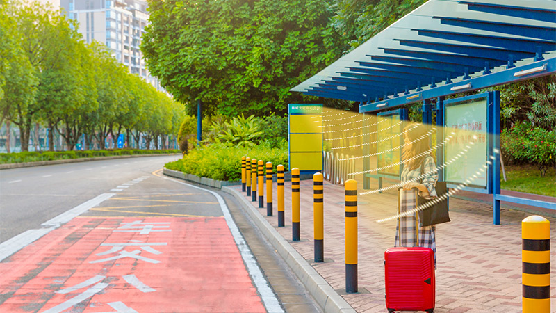 公交站臺定向音箱