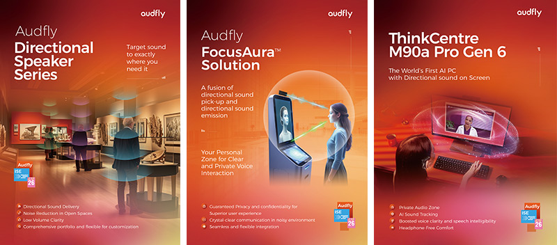 在ISE2026上，清聽聲學將展示多款定向聲技術產品