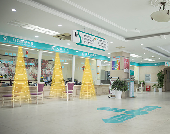 醫院定向音響提供局部各音區互相獨立，打造安靜醫院。