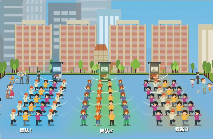 清聽聲學(xué)智能廣舞場系統(tǒng)多組舞隊(duì)同時活動互不干擾